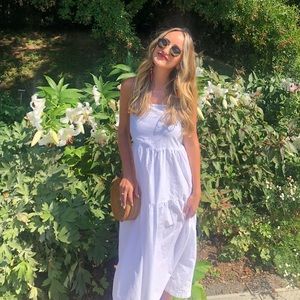 White Collusion Midi Dress